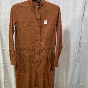 TOPO Designs Burnt Orange Jumpsuit size Large